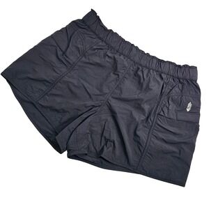 Free People Movement In the Wild Women's Shorts Black Size L Nylon Boho Athletic